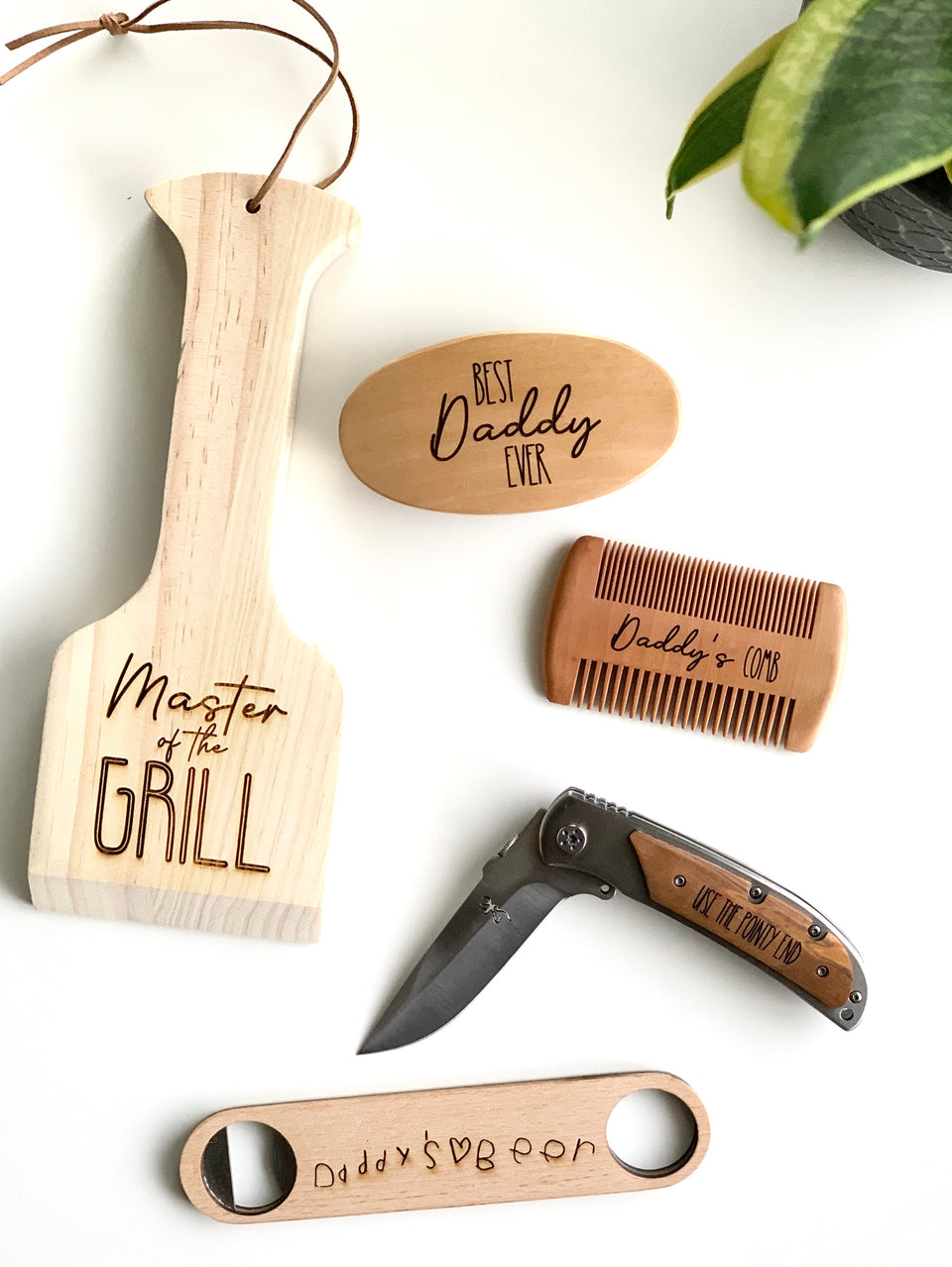Beard Combs, Brushes, Knives, Bottle Openers & BBQ Scrapers