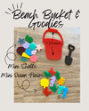 Little Dry Erasables - Beach Bucket, Shovel, Seashells & Ocean Pieces