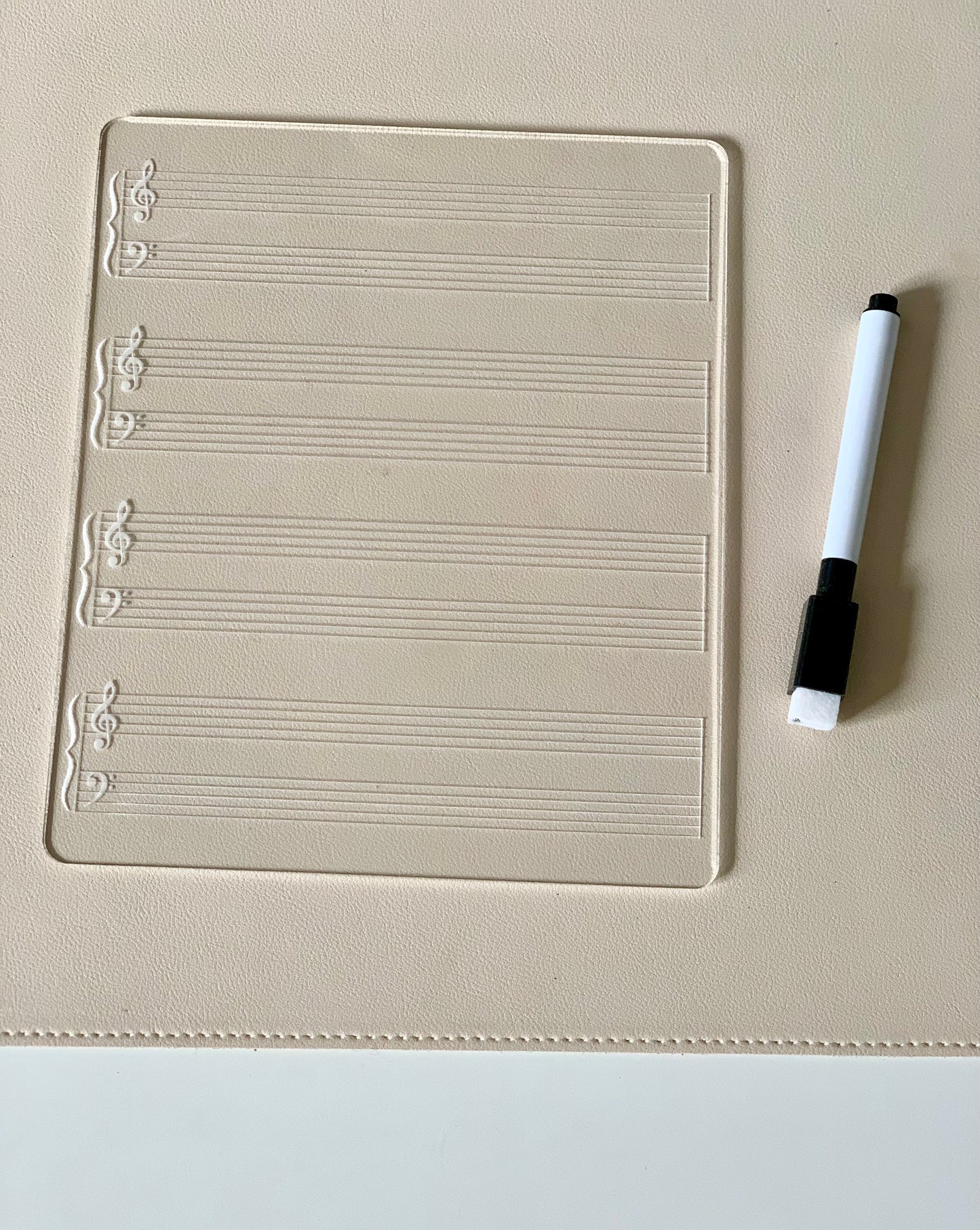 Blank Music Sheet Acrylic Dry Erase Tracing & Writing Board