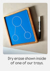 Number Bond CLEAR Dry Erase Acrylic Tracing Board; can also fit as a Flisat Insert