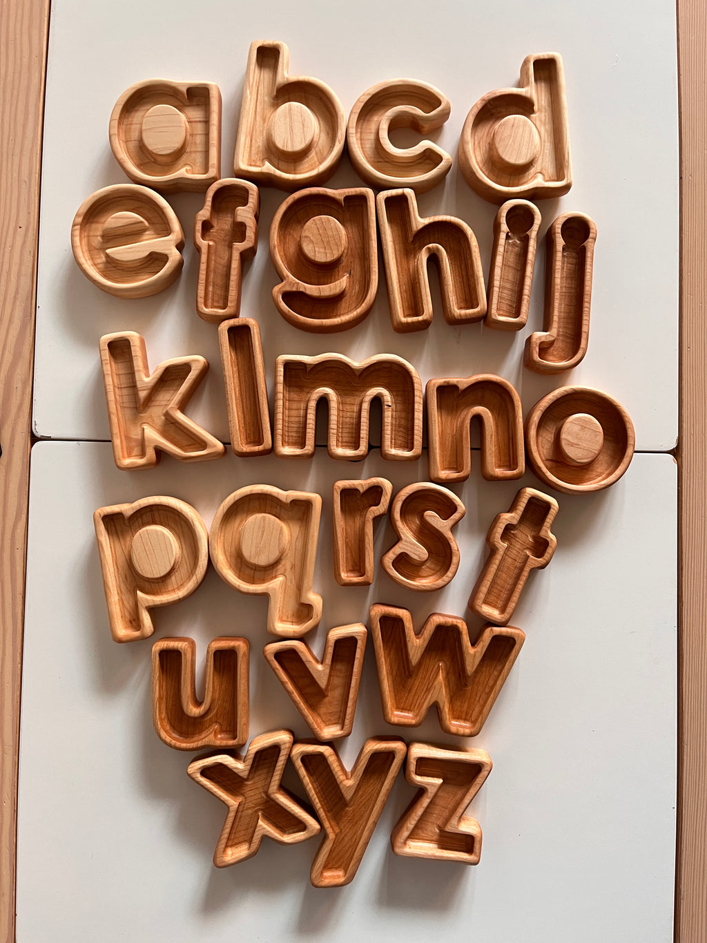 Mini Alphabet Plate / Letter Sensory Trays