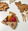 Pies Felt Toy Set of 4