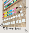 10 Frame Dry Erase Bars; Fit into our Wooden Sentence & Literacy Board