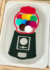 Dry Erasable Gumball Machine Flisat Table Bin Lid