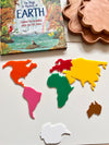 Little Dry Erasables - Continents; Montessori Colours