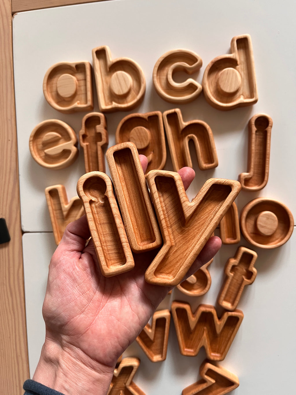 Mini Alphabet Plate / Letter Sensory Trays