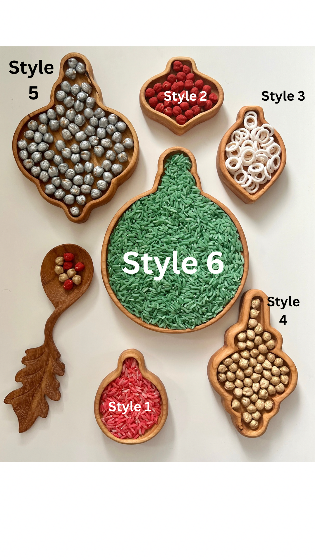 Christmas Ornament Plates /  Sensory Trays