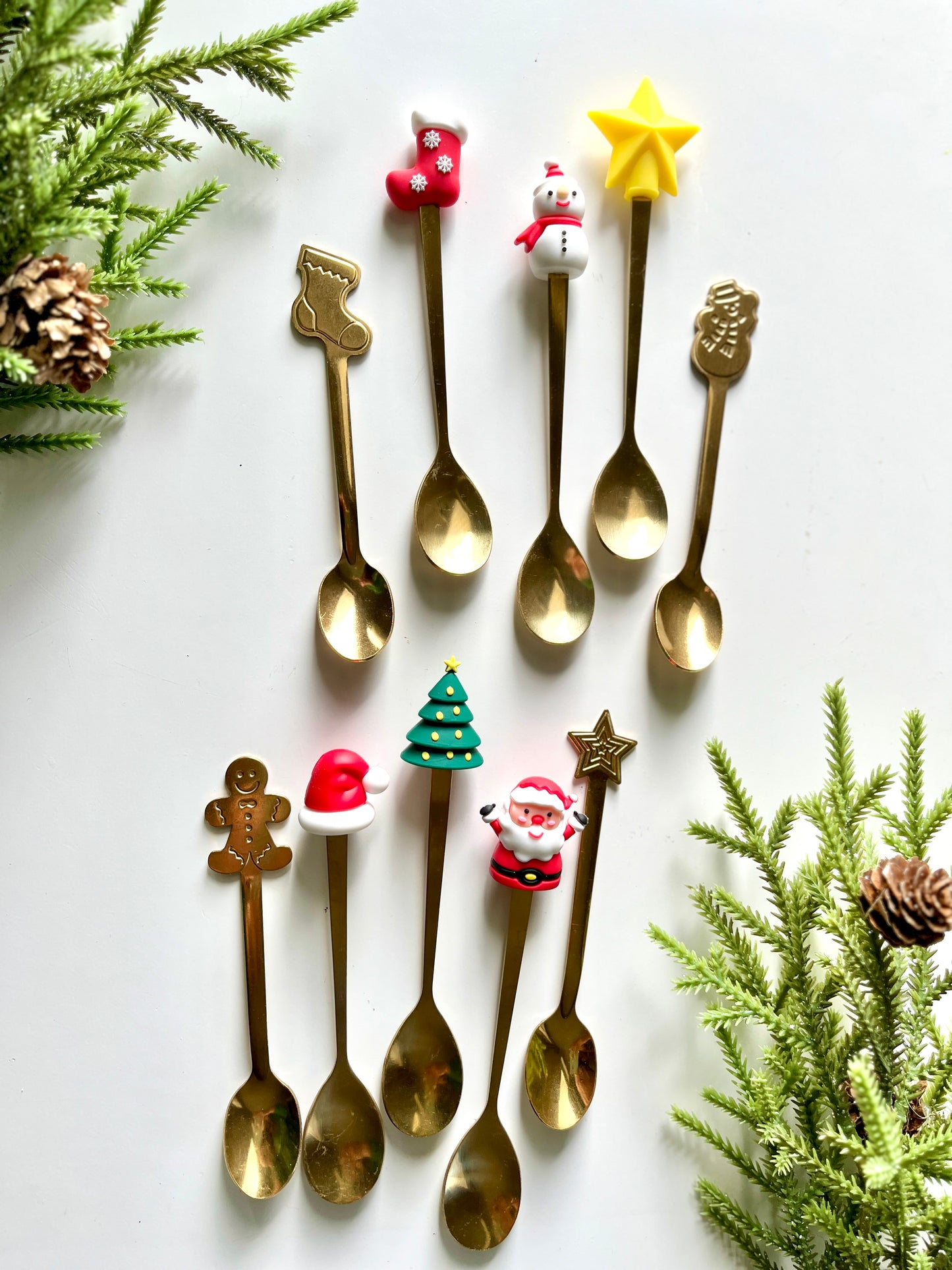 One Gold Christmas Spoon