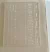 Acrylic Dry Erase Tracing Board — Place Value Chart Math