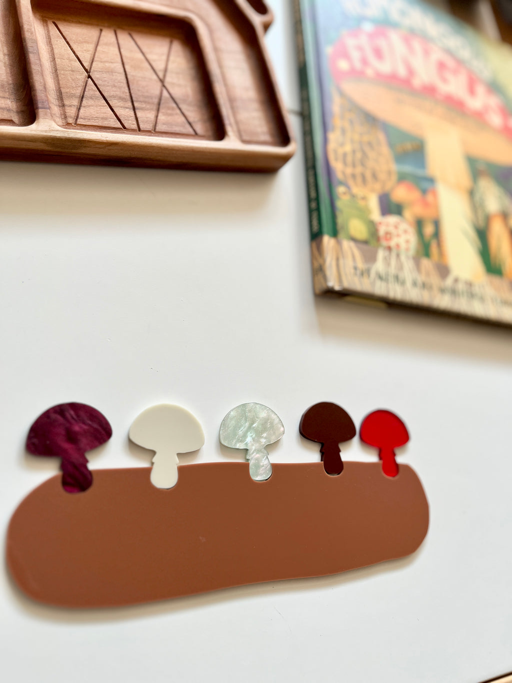 Little Dry Erasables - Mushrooms on a Log