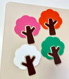 Little Dry Erasables — Trees and Tree Trunks — Colours of the Seasons; Larger version