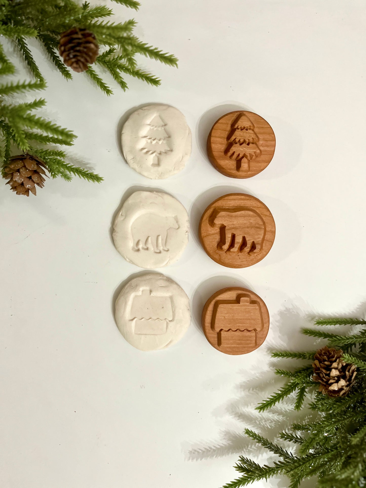 Play Dough Stampers - Winter Set of 3 — Cabin in the Woods