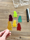 Little Dry Erasables - Translucent Gnomes
