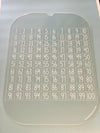 Dry Erase 100 Frame Hundred Board Flisat Insert