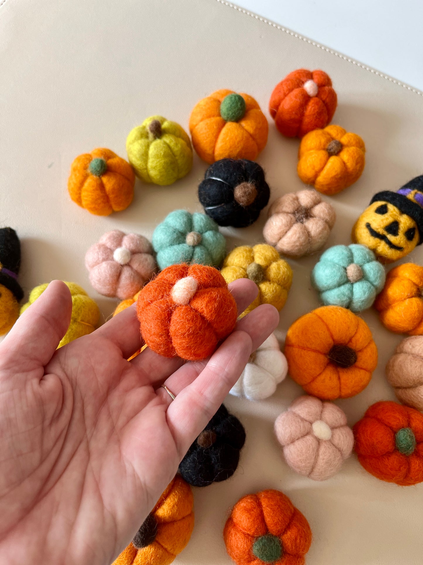 One Felt Pumpkin