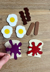Little Dry Erasables - Breakfast Toast with Jam, Bacon, Sausage and Eggs