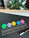 Acrylic Dry Erasable Flat Five Frame - Fits across Trofast Bin like a Flisat Insert