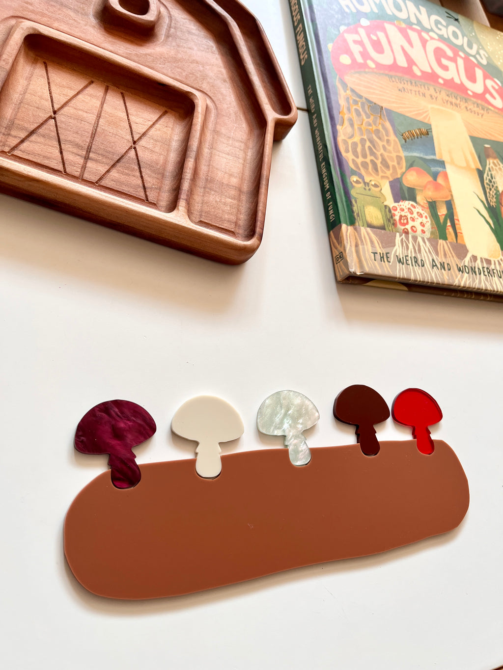 Little Dry Erasables - Mushrooms on a Log