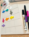 Acrylic Dry Erasable Flat Twenty Frame - Fits across Trofast Bin like a Flisat Insert
