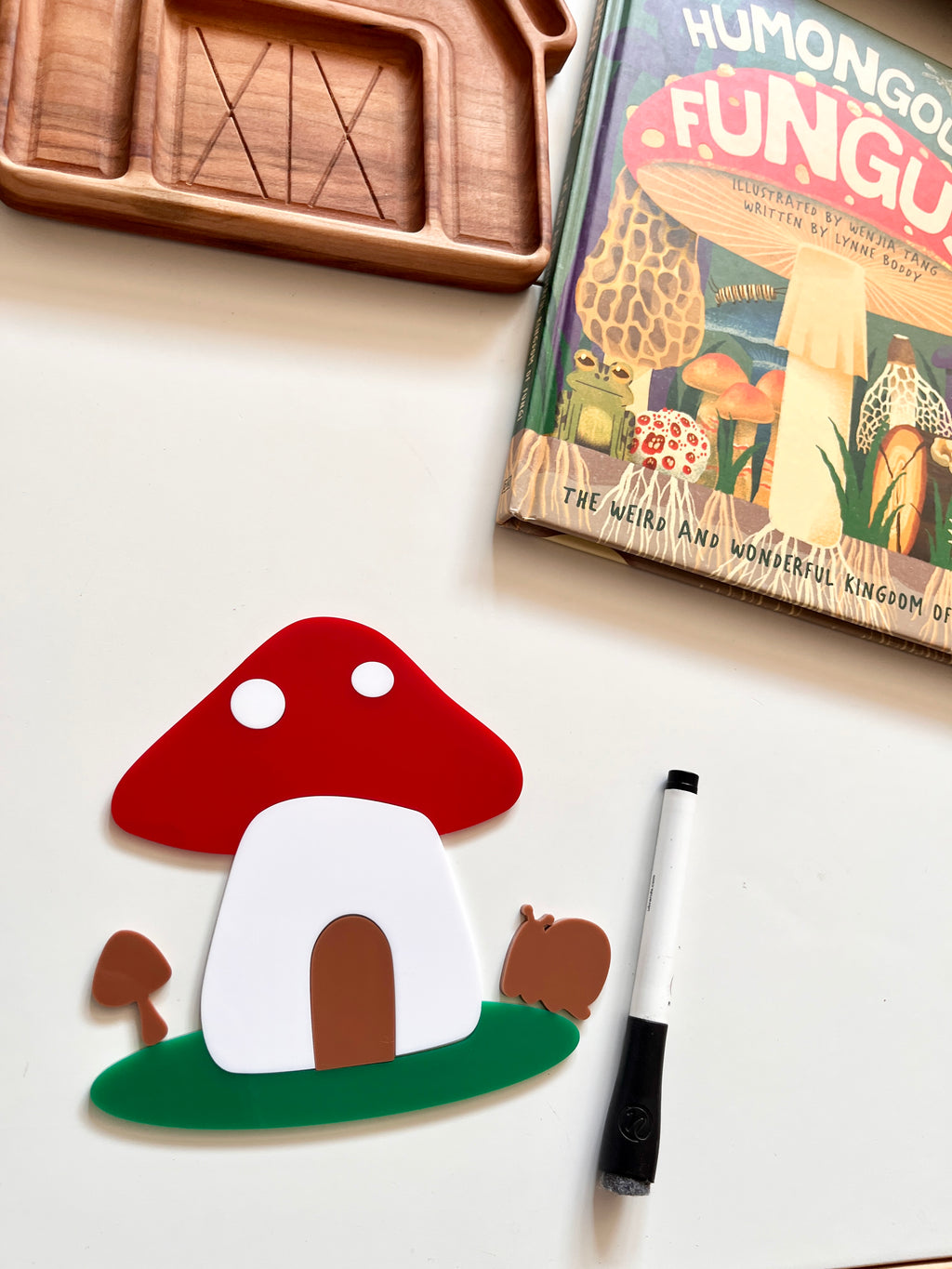 Little Dry Erasables - Mushroom Houses