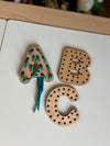 Alphabet Lacing Letters (A, B, C shown — full alphabet optional)