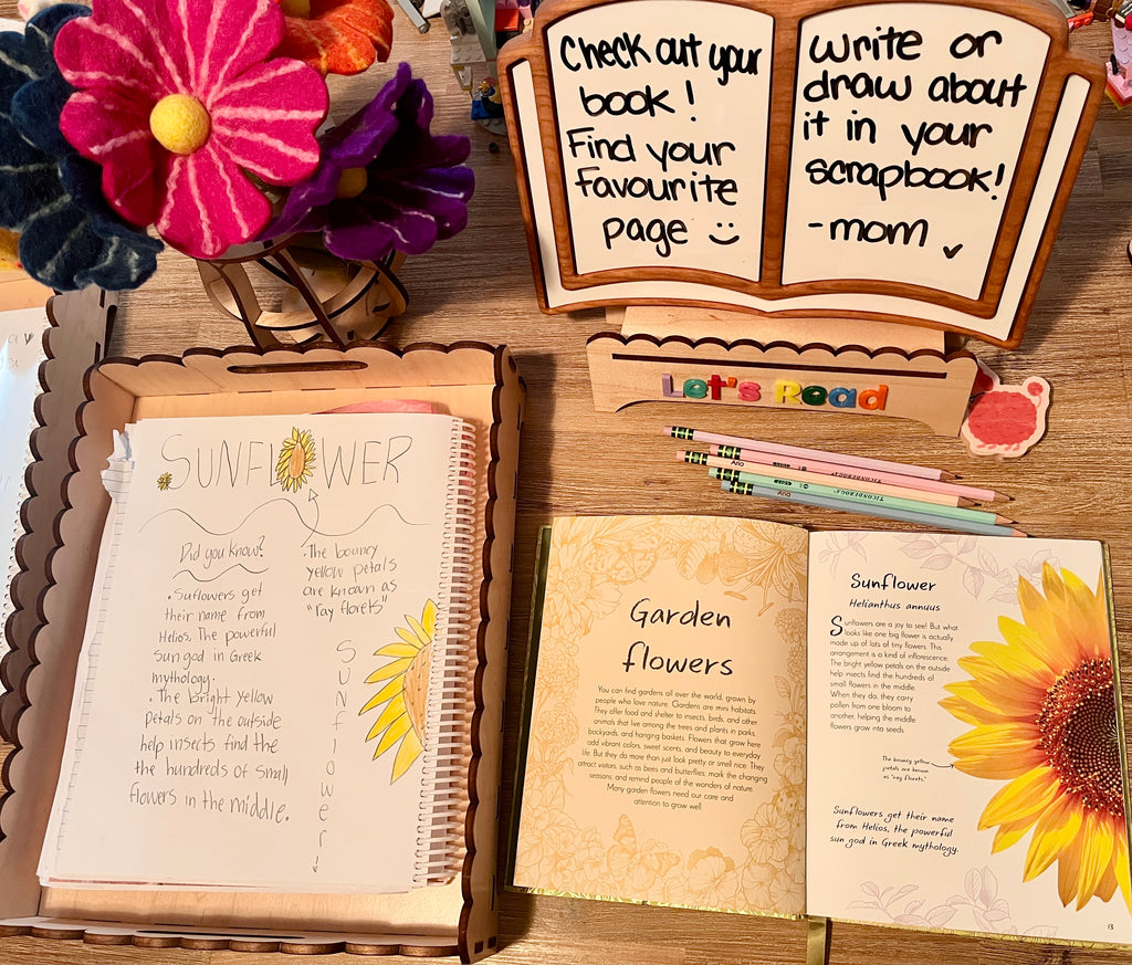 XL Book Plate, Book Studies Tray, Back to School Wooden Sensory Tray