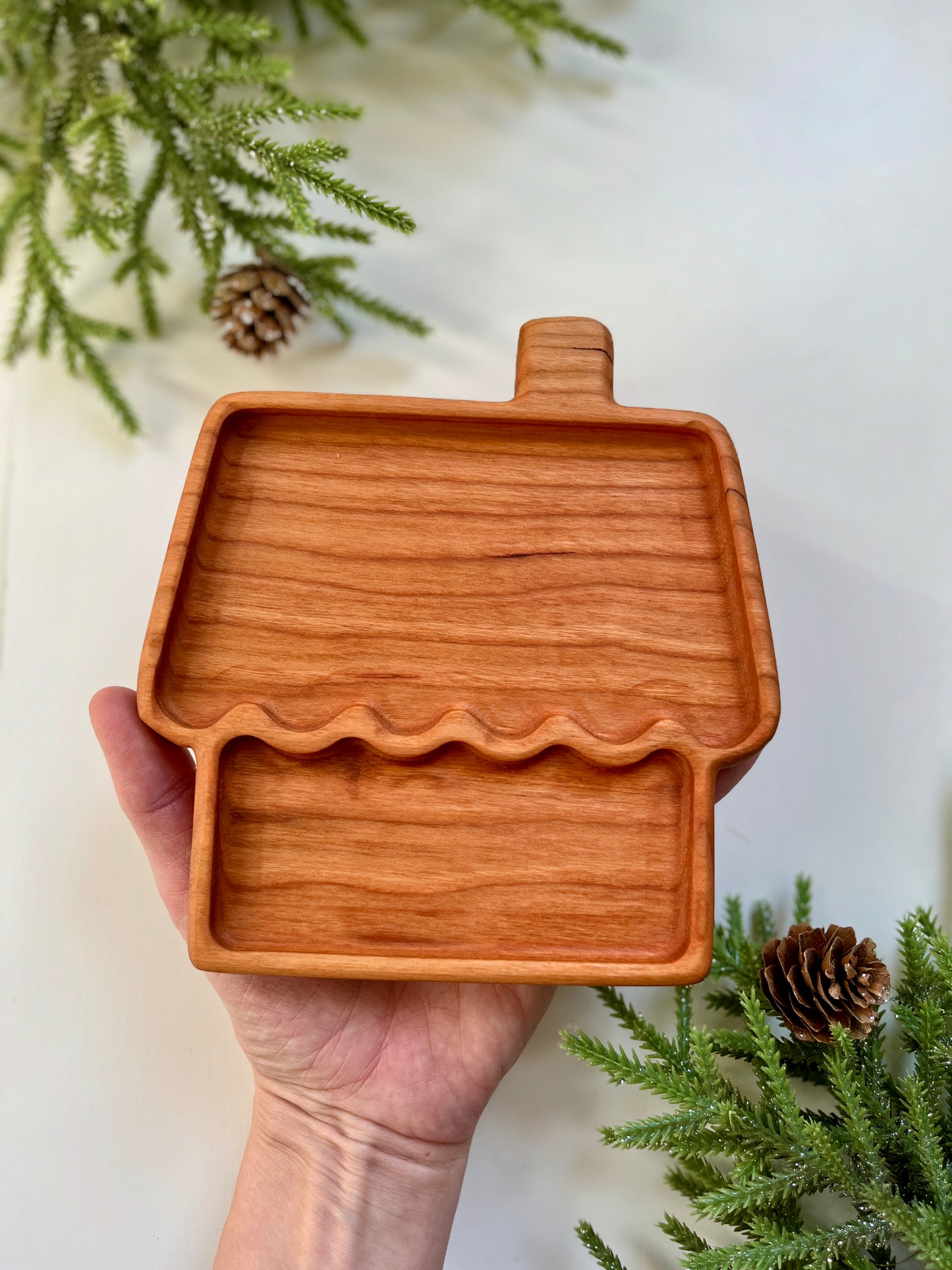 Small Gingerbread House Plate / Sensory Tray