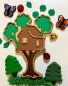 Tree House Wooden Plate / Sensory Tray