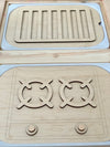 Stove top & Oven Inserts — with turnable knobs Flisat Insert