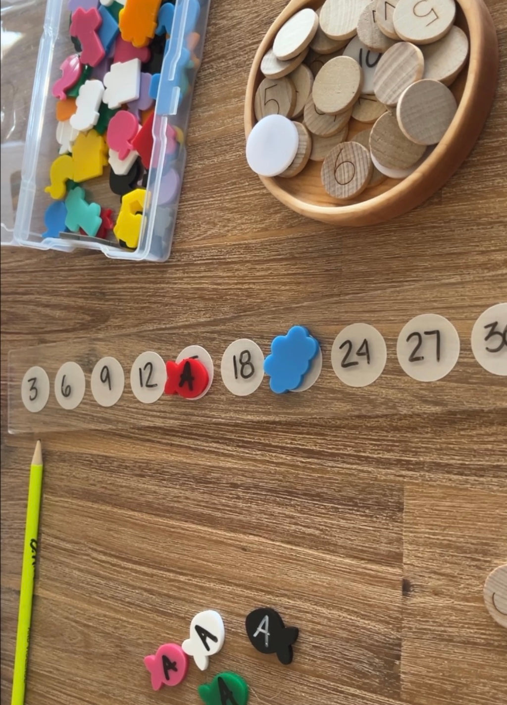 10 Frame Dry Erase Bars; Fit into our Wooden Sentence & Literacy Board