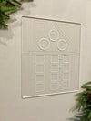 Fact Family Clear Dry Erase Acrylic Tracing Board; can also fit as a Flisat Insert
