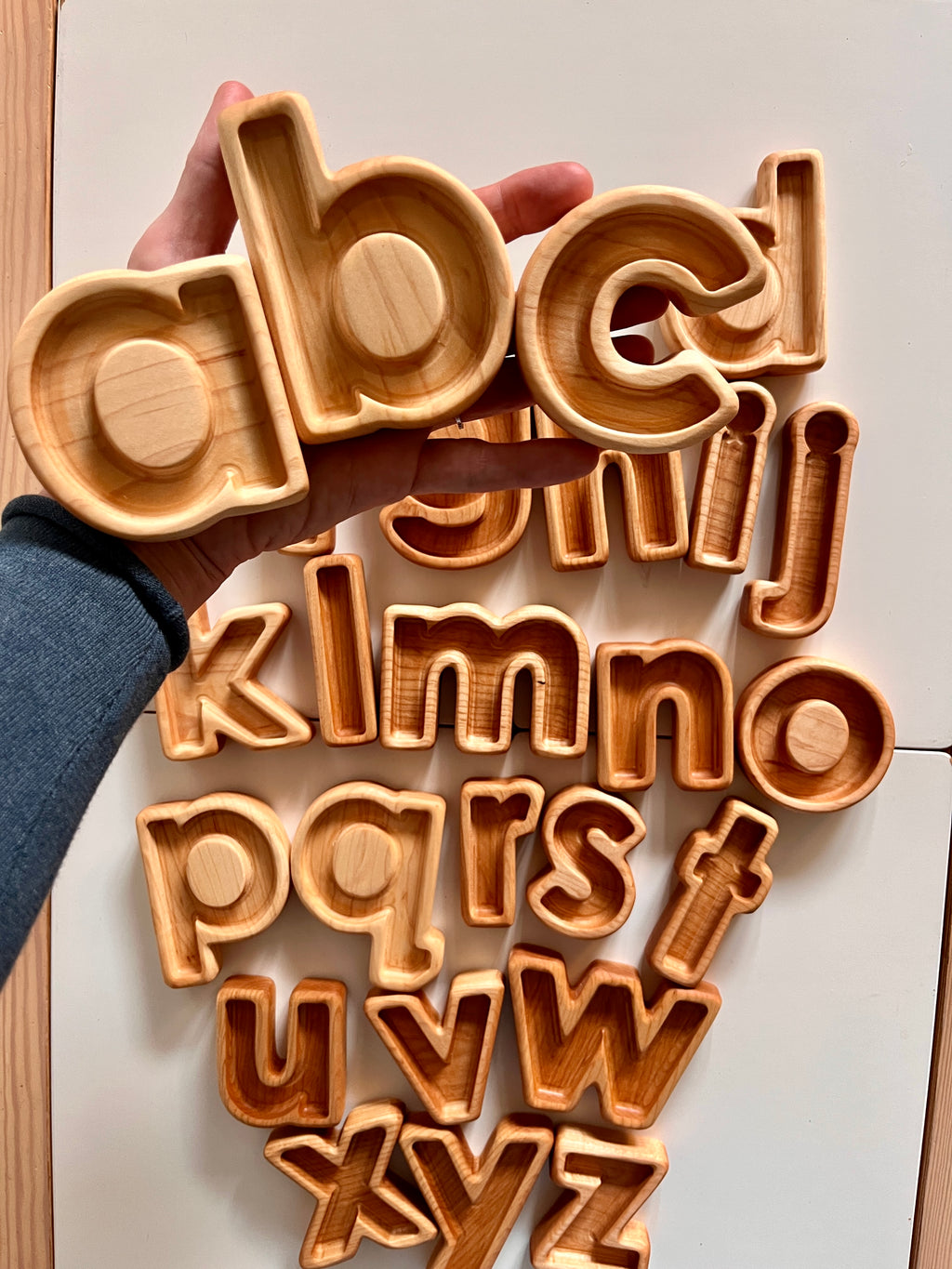 Mini Alphabet Plate / Letter Sensory Trays