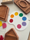 Little Dry Erasables - Paint Palette 8 Piece Set, Wood Tray Available too