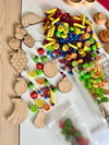 Fruity Fun Filler Sensory Kit with 10 Wood Parts