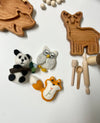 Animal Trio Felt Toy Set