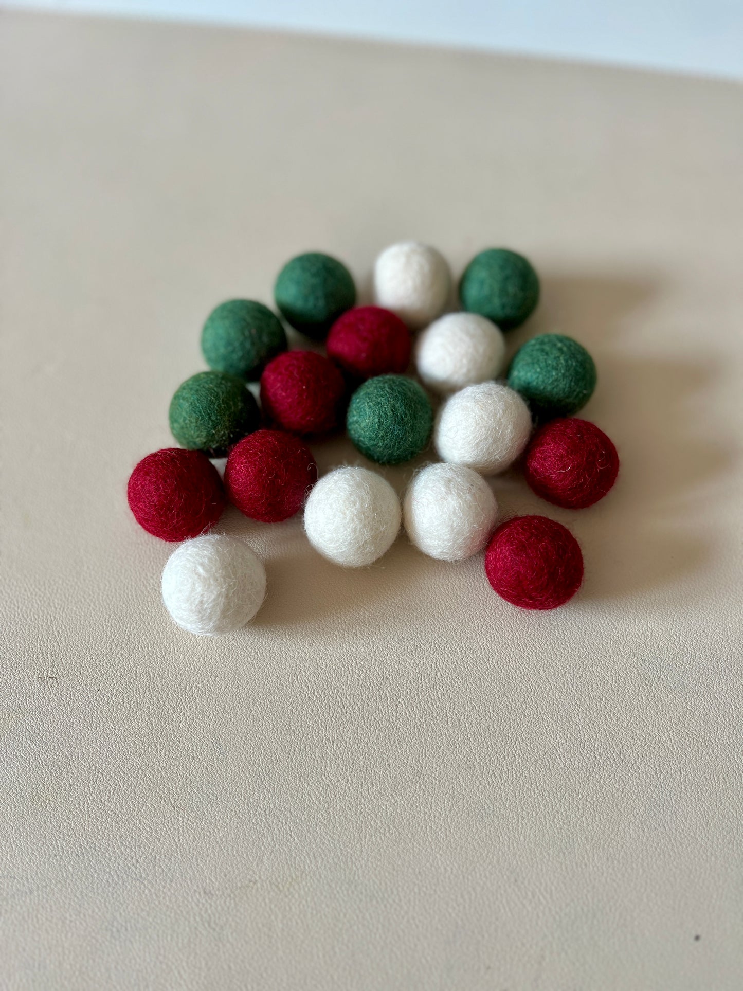 Felt Balls - Christmas - Wine Red