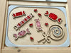 Fillable Candy Flisat Table Top Insert