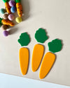 Little Dry Erasables - Large Carrots & Tops - Set of 3 / 6 pcs