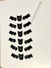 Little Dry Erasables - Word Building Bats - Set of 6 (18 pcs) - more colours available