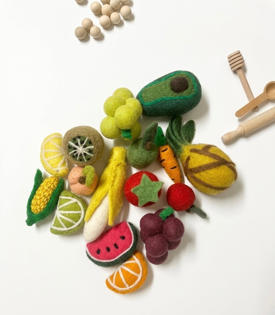 Fruits and Vegetables Felt Toy Set
