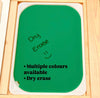 Coloured Acrylic Flisat Table Bin Lid - can be used as dry erase