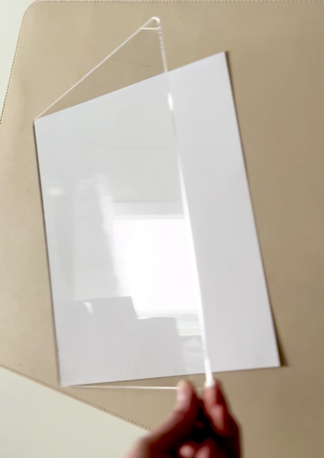 8.5 x 11 Clear Dry Erasable Sheet