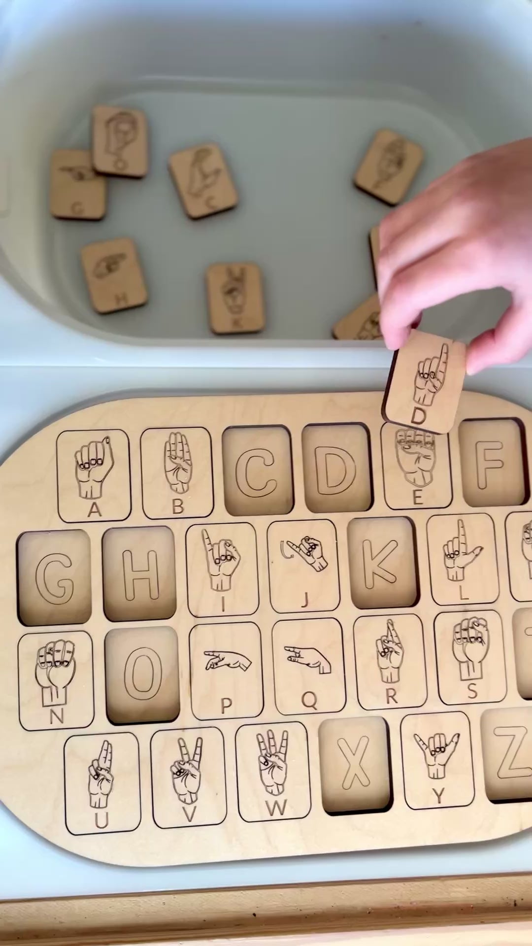 ASL Puzzle Flisat Table Top Insert