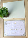 White Acrylic Dry Erase Uppercase Alphabet Puzzle Flisat Table Top Insert