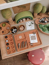 Three Part Card, Salt & Sand Sensory Tray / Plate