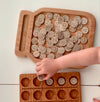 Mini Wood or Clear Acrylic Alphabet and Number Discs